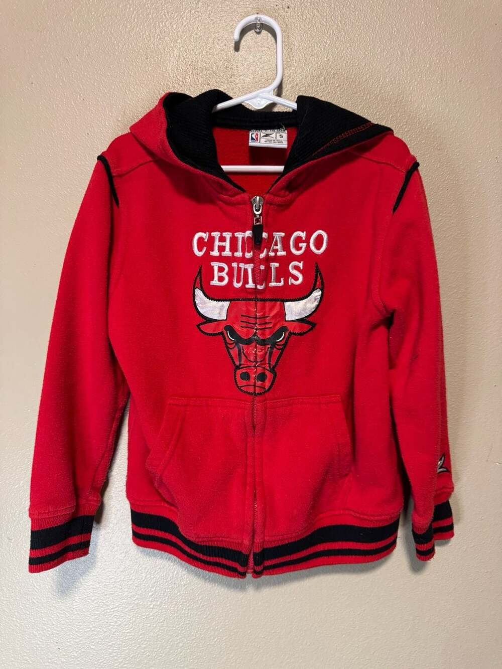Zipway Chicago Bulls Full-Zip Fleece Hoodie Size 5